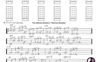 The Allman Brothers Stormy Monday Free Bass Tab