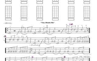 AC/DC You Shook Me Free Bass Tab